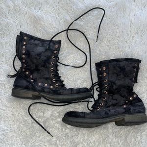 Roxy Studded Combat Grunge Boots